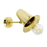 Wall Loft Lamp Big Milk Brass