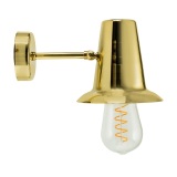Wall Loft Lamp Big Milk Brass