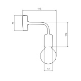 Wall Loft Lamp T56 Brass