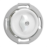 THPG 186887 Włącznik krzyżowy obrotowy duroplast biały