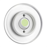 THPG 100981 Przycisk zwierny bez piktogramu fluorescencyjny duroplast biały