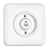 THPG 176409 Przycisk zwierny z symbolem Światło duroplast biały