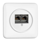 THPG 100726 Gniazdo RJ45 6e duroplast biały