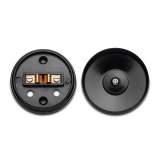THPG 100881 Przycisk Dzwonek natynkowy max. 24V czarny przycisk bialy