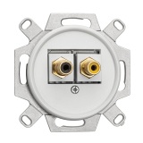 THPG 101351 Gniazdo Cinch żółte/czarne, duroplast