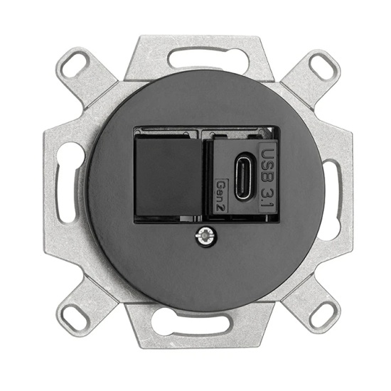 THPG 174043 Gniazdo USB-C 3.1 porcelana czarna