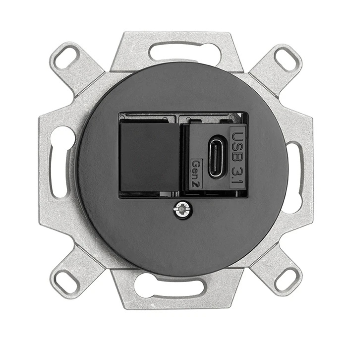 THPG 174043 Gniazdo USB-C 3.1 porcelana czarna