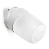 THPG 100767 Lampa ścienna do sauny LISILUX biała S, klosz matowy (trawiony)