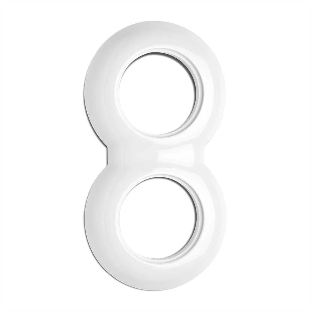 THPG 173090 Ramka podwójna monolit porcelana biała