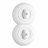 THPG 173088 Ramka końcowa do gniazdek oraz włączników porcelana biała