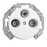 THPG 154911 Gniazdo antenowe R-TV-SAT końcowe porcelana biała