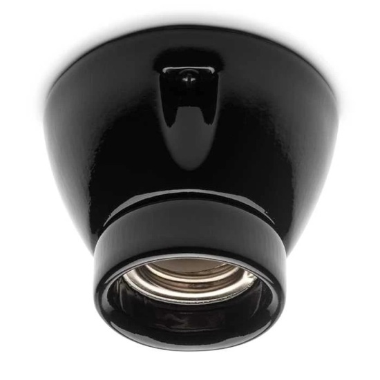 THPG 152649 Oprawa sufitowa porcelanowa E27 czarny