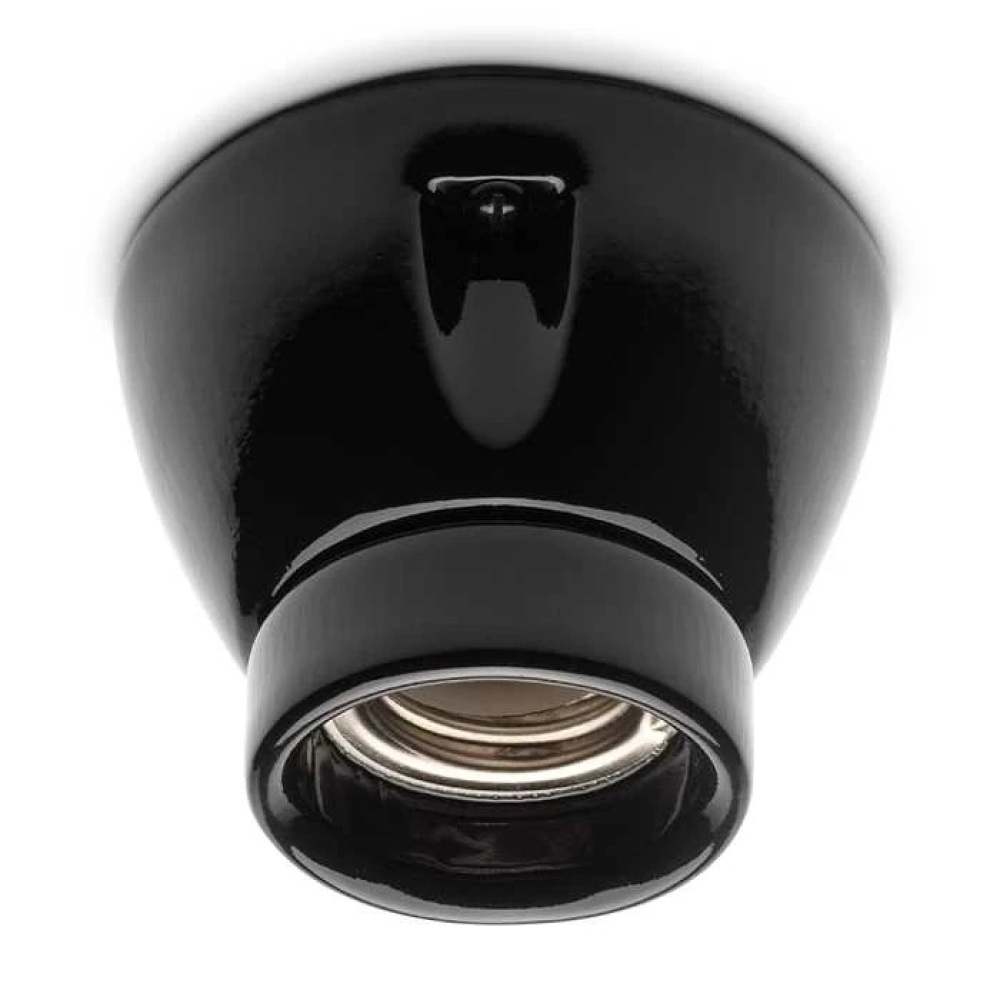 THPG 152649 Oprawa sufitowa porcelanowa E27 czarny