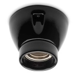 THPG 152649 Oprawa sufitowa porcelanowa E27 czarny