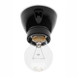 THPG 152649 Oprawa sufitowa porcelanowa E27 czarny — zdjęcie 2
