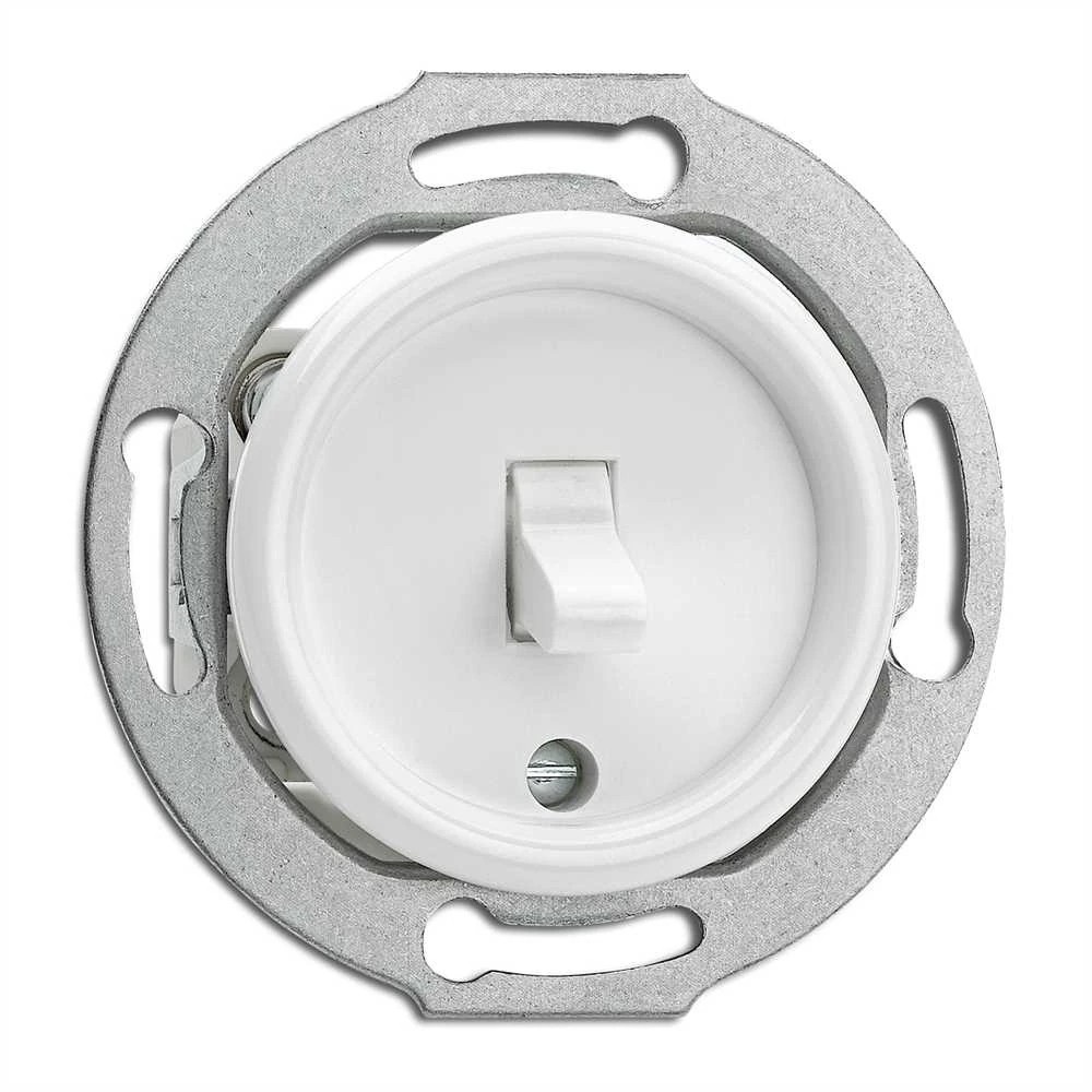 THPG 176405 Włącznik dźwigniowy pojedynczy/schodowy duroplast biały