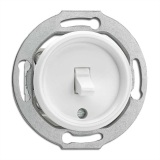 THPG 176405 Włącznik dźwigniowy pojedynczy/schodowy duroplast biały