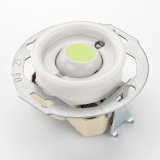 THPG 100977 Przycisk zwierny bez piktogramu fluorescencyjny porcelana biała