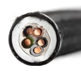 THPG 100834 Kabel w oplocie tekstylnym natynkowy 5 x 1,5 pięciożyłowy czarny