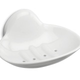 THPG 101073 Mydelniczka ścienna z odpływem, porcelanowa biała