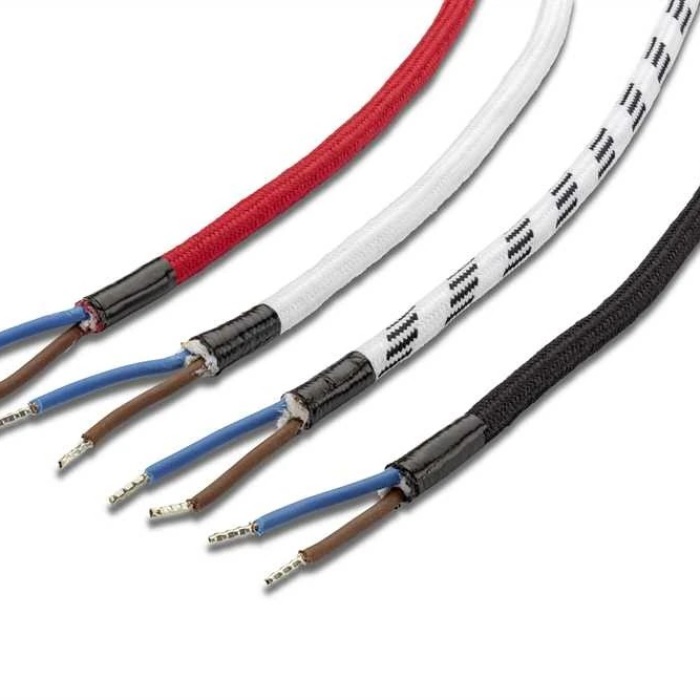 THPG 101142 Kabel w oplocie tekstylnym 2 x 0,75, dwużyłowy, z elementem nośnym