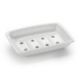 THPG 101153 Mydelniczka z białej porcelany z odpływem