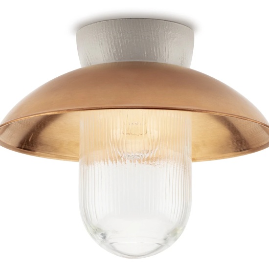 THPG 101286 Lampa sufitowa MEDIUM 4 porcelana, miedź, szkło prasowane