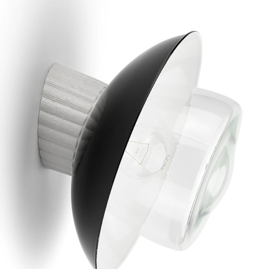 THPG 101288 Lampa ścienna MEDIUM 4 porcelana, blacha stalowa, klosz przezroczysty