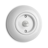 THPG 173116 Włącznik pojedynczy / schodowy dźwigniowy porcelana biała