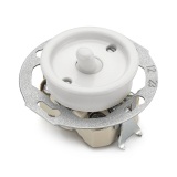 THPG 173117 Włącznik krzyżowy dźwigniowy porcelana biała — zdjęcie 4