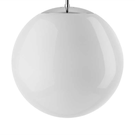 THPG 191003 Klosz kula do lampy wiszącej 30 cm biały wysoki połysk