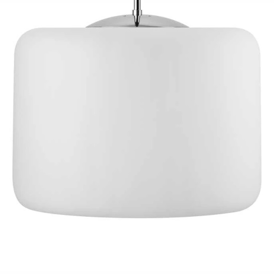 THPG 191012 Klosz cylindryczny do lampy wiszącej 35 cm biały satynowy