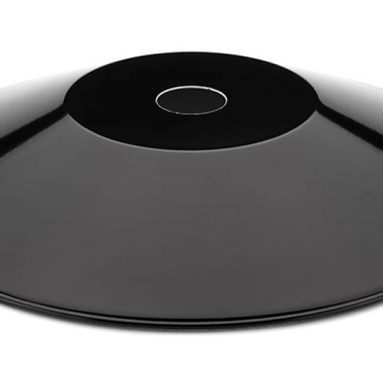 THPG 101254 Klosz MINIMAL z blachy stalowej, płaski, czarny