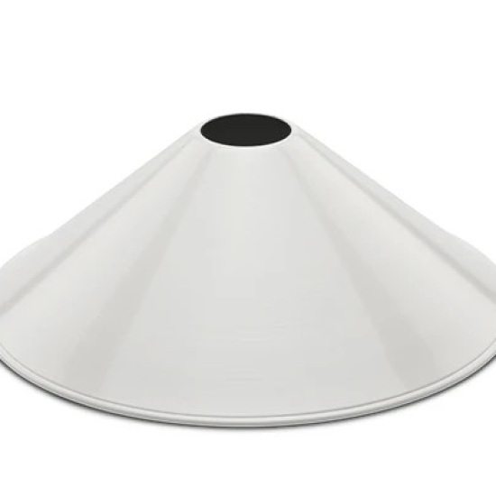 THPG 101259 Klosz MINIMAL z blachy stalowej, stożkowy, biały