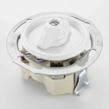 THPG 186885 Włącznik podwójny obrotowy duroplast biały