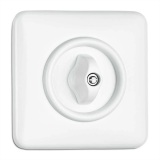 THPG 186887 Włącznik krzyżowy obrotowy duroplast biały