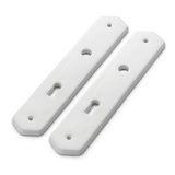 THPG 182765 Szyld długi 255 mm z białej porcelany, do klucza piórowego, gładki (1 para)