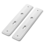 THPG 182766 Szyld długi 255 mm z białej porcelany, do klucza piórowego (1 para)