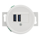 THPG 100877 Ładowarka 2xUSB A duroplast biały