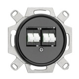 THPG 101368 Gniazdo światłowodowe Duplex bakelit czarny