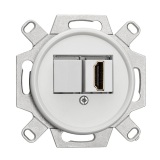 THPG 101354 Gniazdo HDMI duroplast biały