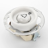 THPG 173078 Przycisk zwierny z symbolem Dzwonek porcelana biała — zdjęcie 3