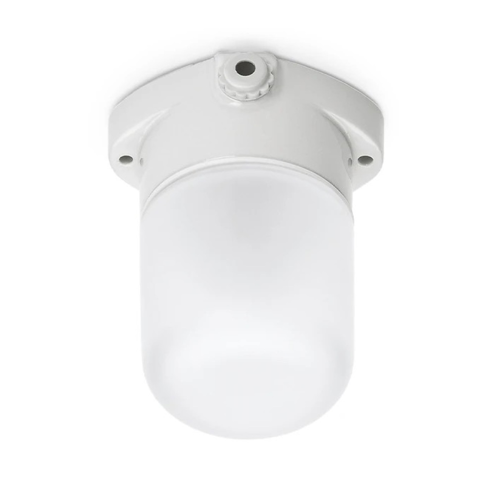 THPG 100769 Lampa sufitowa do sauny LISILUX biała S, klosz matowy (trawiony)