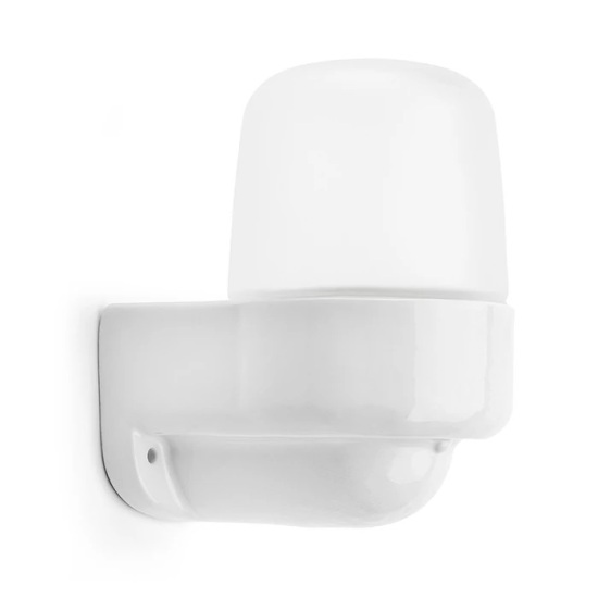 THPG 139634 Lampa ścienna konsolowa do sauny LISILUX biała M, klosz matowy (trawiony)