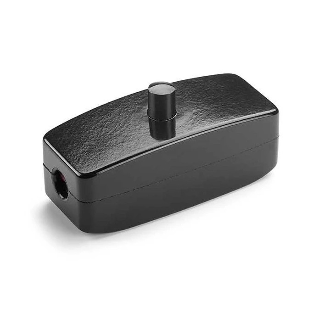 THPG 100465 Przełącznik przelotowy czarny przycisk czarny