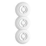THPG 173073 Włącznik schodowy/pojedynczy klawiszowy porcelana biała
