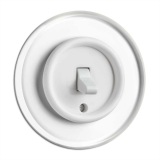 THPG 176405 Włącznik dźwigniowy pojedynczy/schodowy duroplast biały