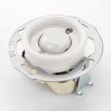 THPG 173074 Włącznik krzyżowy klawiszowy porcelana biała