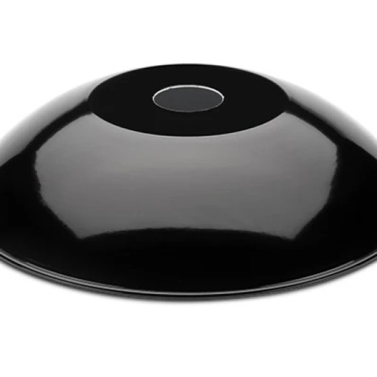 THPG 101250 Klosz MINIMAL z blachy stalowej, zaokrąglony, czarny