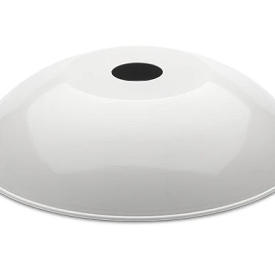 THPG 101251 Klosz MINIMAL z blachy stalowej, zaokrąglony, biały